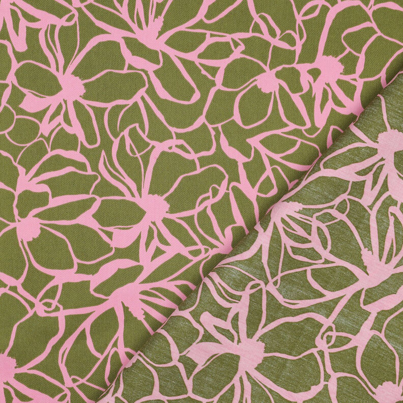 Satyna bawełniana Magnolia | Nerida Hansen – pistacja/róż,  image number 4