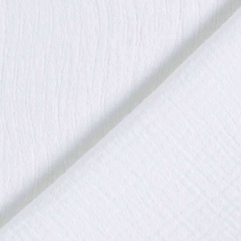 Mieszanka lnu i bawełny Żakard wzór w fale – biel,  image number 1
