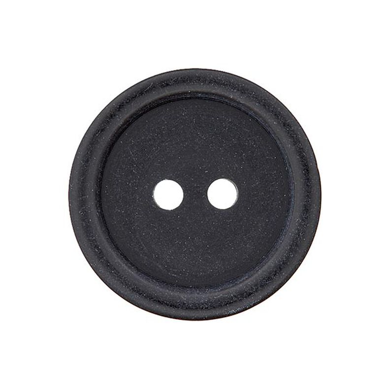 Guzik plastikowy z 2 dziurkami Basic - czarny,  image number 1