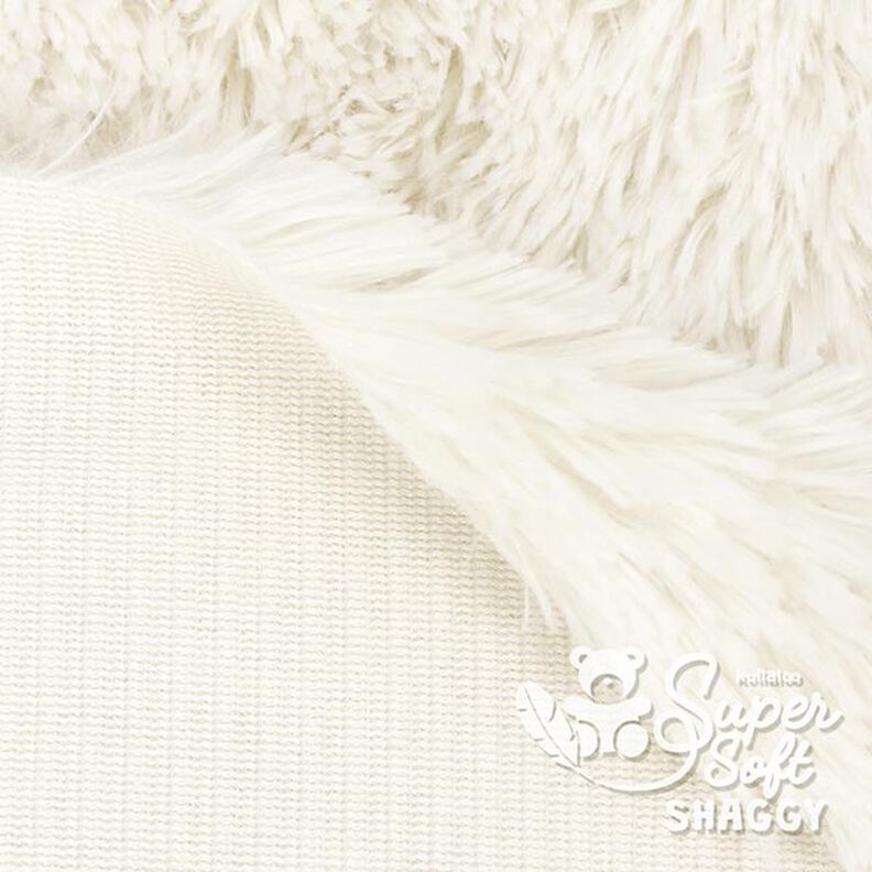 Włochaty plusz SHAGGY [1 M X 0,75 M | Flor: 20 MM] - biel wełny | Kullaloo,  image number 3