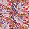 Dzianina dresowa drapana duże kwiaty | Poppy Fabrics – naturalny/merlot,  thumbnail number 3