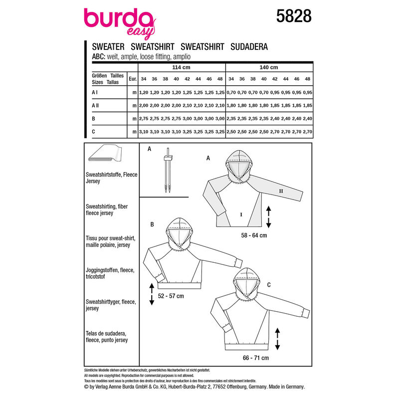 Sweter | Burda 5828 | 34-48,  image number 12