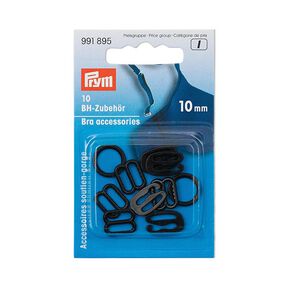 Akcesoria do biustonoszy [ Wymiary: 10 mm ] | Prym – czerń, 