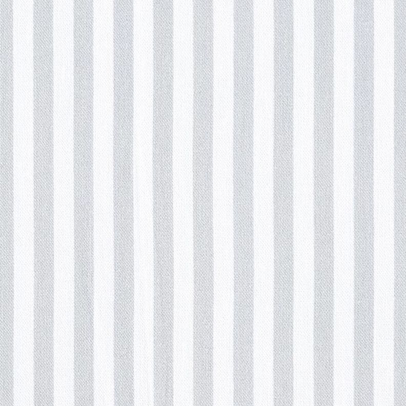 Tkanin dekoracyjna Half panama podłużne pasy – jasnoszary/biel,  image number 1