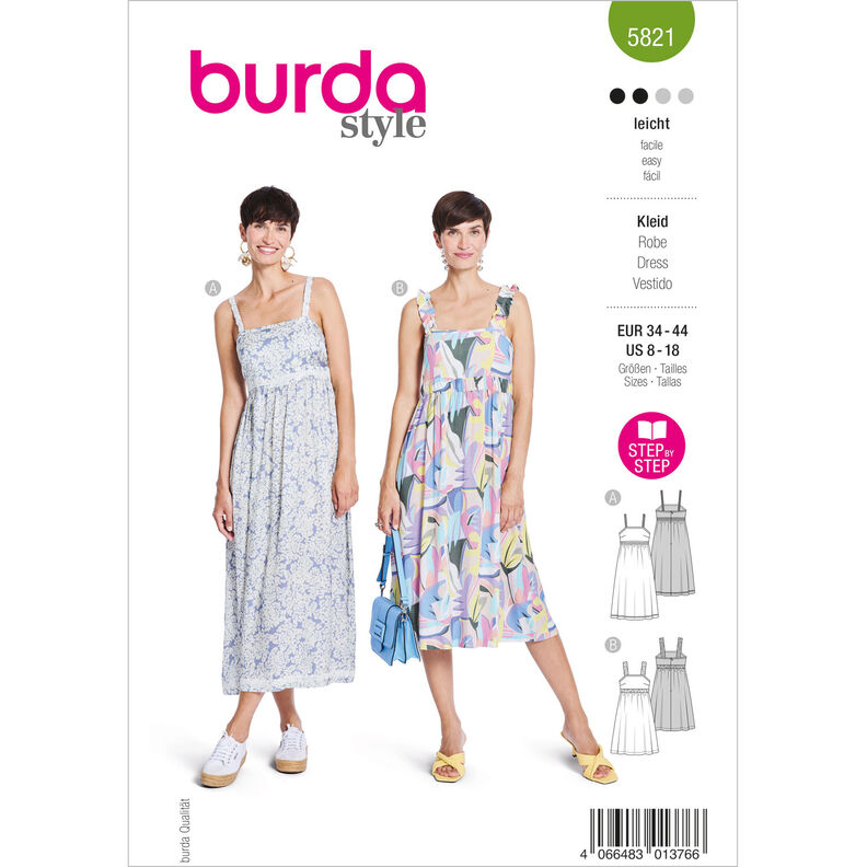 Sukienka | Burda 5821 | 34-44,  image number 1
