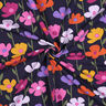 Dzianina dresowa pętelkowa French Terry kolorowe kwiaty | Poppy Fabrics – granat,  thumbnail number 3