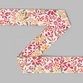 Taśma skośna Fleur (19 mm) 4 – czerwień, 