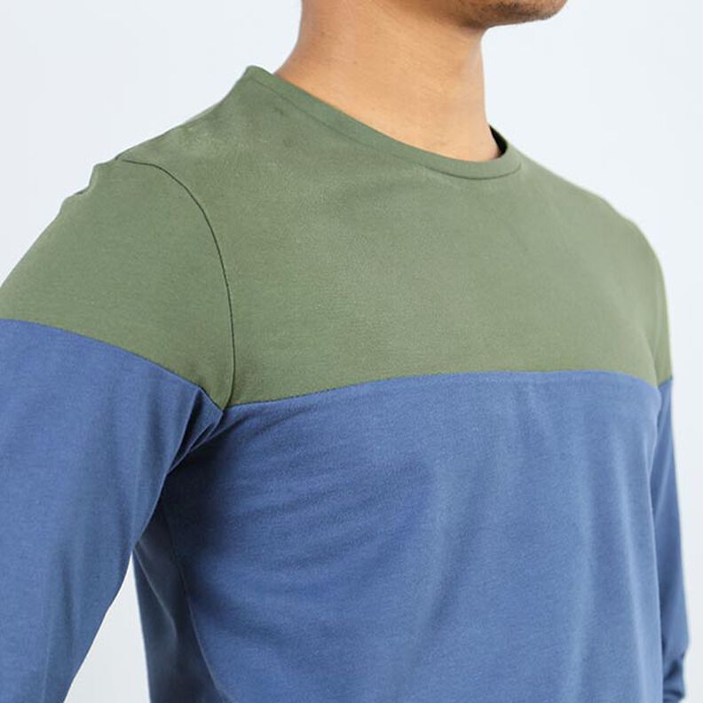 MĘŻCZYZNA LEVI koszula z długimi rękawami i blokami kolorów | Studio Przycięcie na wymiar | S-XXL,  image number 5