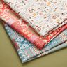 Tkanina bawełniana Kreton kwiatowy patchwork – błękit,  thumbnail number 5