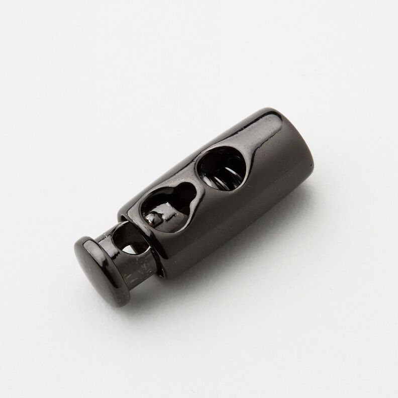 Stoper do sznurka metal [Przepust: 3 mm] – antracyt,  image number 1