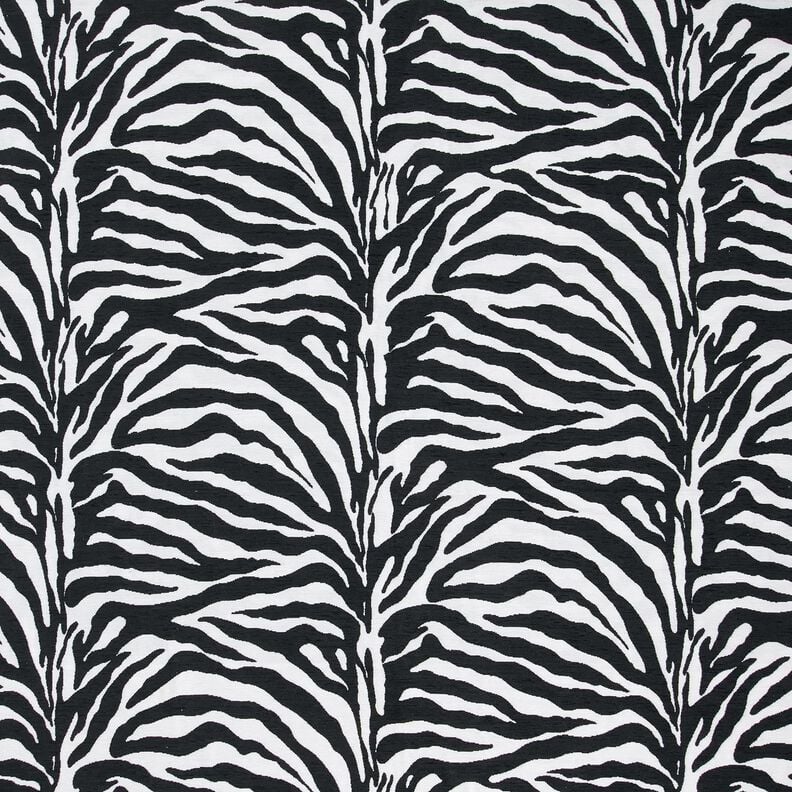 Tkanina tapicerska Żakard zebra – biel/czerń,  image number 1