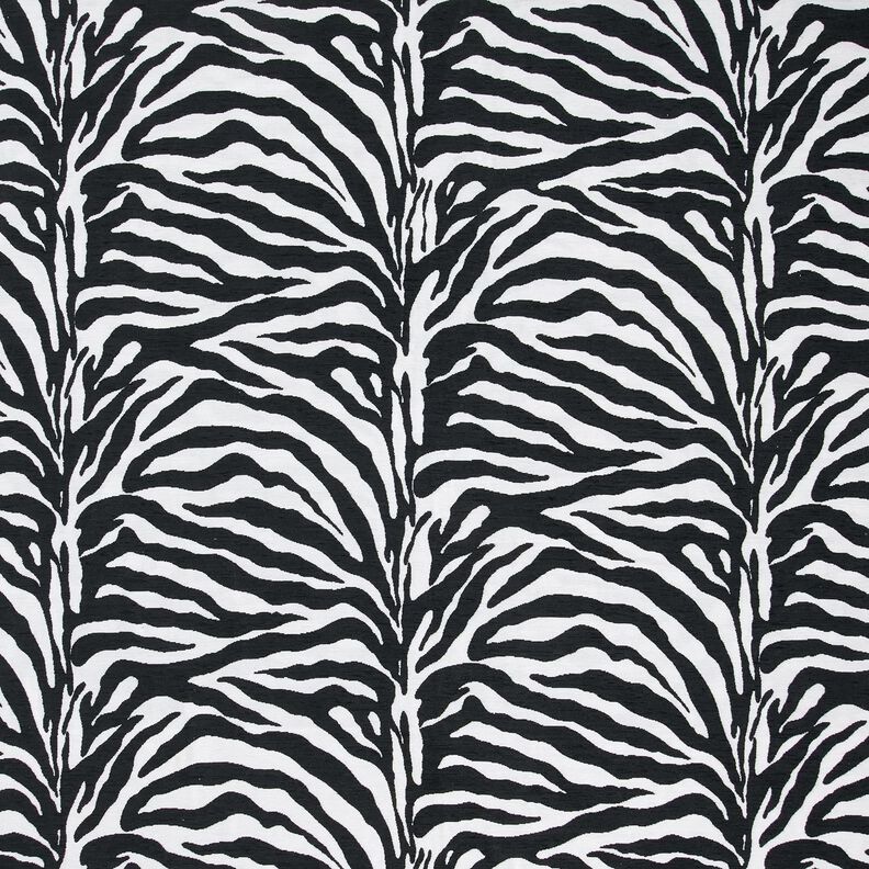 Tkanina tapicerska Żakard zebra – biel/czerń, image number 1