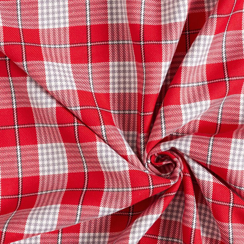 Mieszanka z wiskozą w kratę glencheck – chili, image number 3