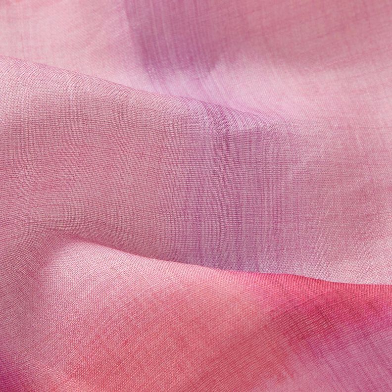 Ramia szyfonowa, batik karo – intensywny róż,  image number 3