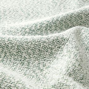 Tkanina outdoor Delikatna tkanina bouclé – zieleń/mleczna biel, 
