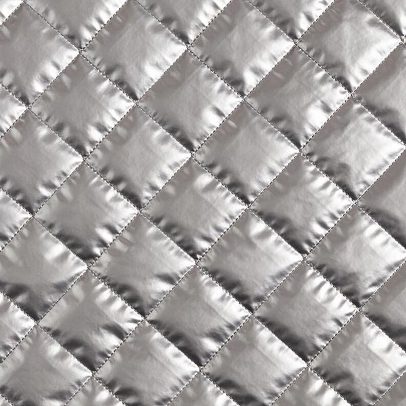 Tkanina pikowana w romby – stare srebro,  image number 1