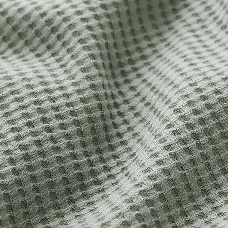 Bawełniany dżersej wafelkowy jednokol. – zieleń trzcinowa,  image number 2