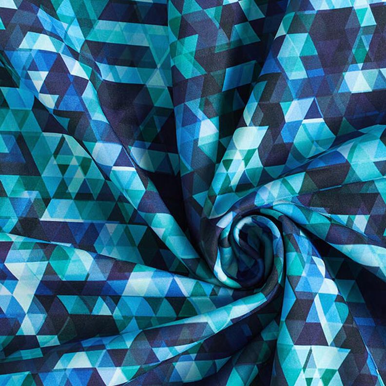 Softshell kolorowe trójkąty nadruk cyfrowy – ciemnogranatowy/turkus,  image number 4