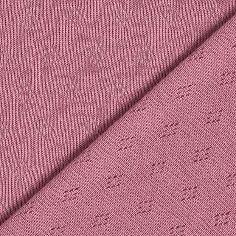 Dżersej o drobnym splocie z ażurowym wzorem – pastelowy fiolet,  image number 5