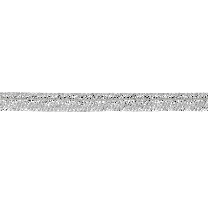 Taśma wypustkowa Metaliczny [10 mm] – srebrny metaliczny,  image number 1