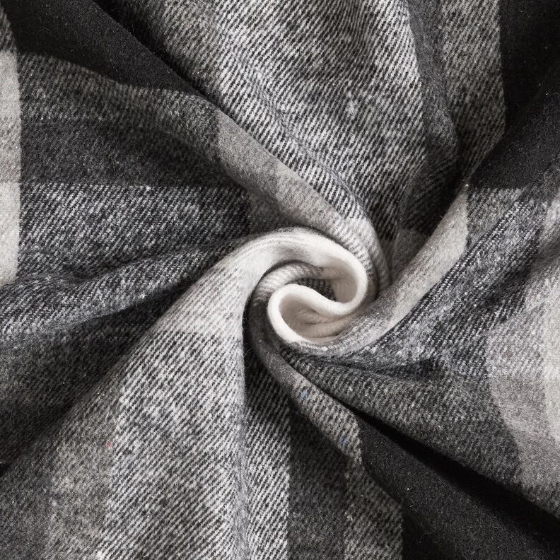 Flanela na płaszcze w kratkę | Katia Fabrics – mglisty szary/stare srebro, image number 3
