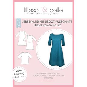 Sukienka z dżerseju z dekoltem w łódkę, Lillesol & Pelle No. 22 | 34 - 50, 