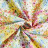 Tkanina bawełniana Popelina kolorowe kwiaty – lawendowy/błękit,  thumbnail number 3