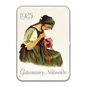Zestaw uniwersalnych nici do szycia w pojemniku Nostalgia 1925 [ 100m | 8 sztuk | 13 x 9 x 2 cm ] |, 