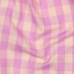 Popelina bawełniana Kratka | Poppy Fabrics – jasny róż/pastelowy fiolet, 