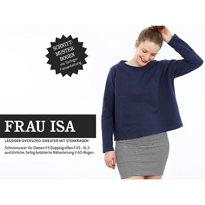 FRAU ISA – bluza ze stójką, Studio Schnittreif | XS - XL,  image number 1