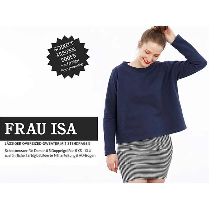 FRAU ISA – bluza ze stójką, Studio Schnittreif  | XS -  XL,  image number 1