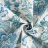 Tkanina dekoracyjna płótno orientalne ornamenty kwiatowe 280 cm – biel/błękit,  thumbnail number 3