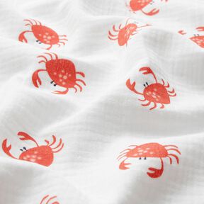 GOTS Muślin / Tkanina double crinkle raki | Poppy Fabrics – kość słoniowa, 