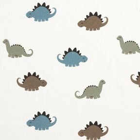 D?ersej bawe?niany szcz??liwe dinozaury &ndash; biel/ziele?, 