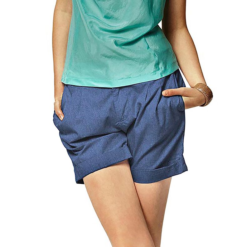 Denim z mieszanki bawe?ny, ?redni &ndash; indygo,  image number 5