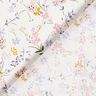 Popelina bawełniana w delikatne kwiaty – biel/liliowy,  thumbnail number 4