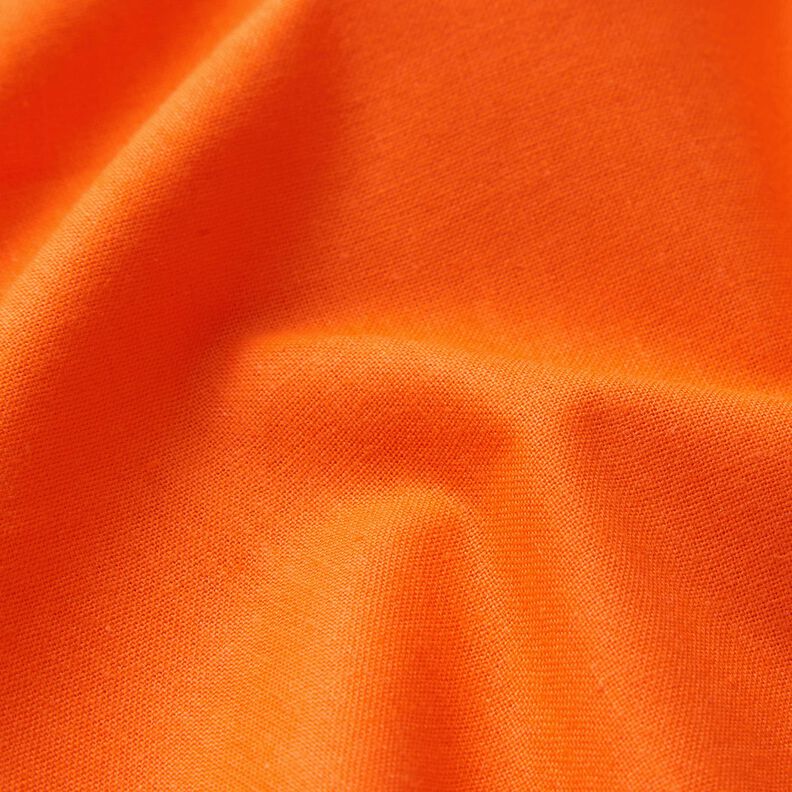 Tkanina bawełniana Popelina Jednokol – neonowa pomarańcza,  image number 2