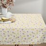 Tkanin dekoracyjna Half panama małe wiosenne kwiatki – mleczna biel/żółty waniliowy,  thumbnail number 7
