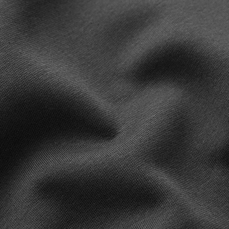 Dzianina dresowa drapana – czerń, image number 3