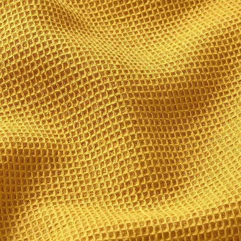 Drobna pika waflowa waffelpiqué – żółty curry,  image number 2
