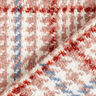 Materiał na płaszcze w kratkę i pepitkę – biel/stary róż,  thumbnail number 4