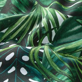 Tkanina dekoracyjna half panama liście palmowe – zieleń, 
