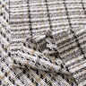 Gruby materiał na płaszcze w kratkę z brokatową przędzą – biel/beż,  thumbnail number 3