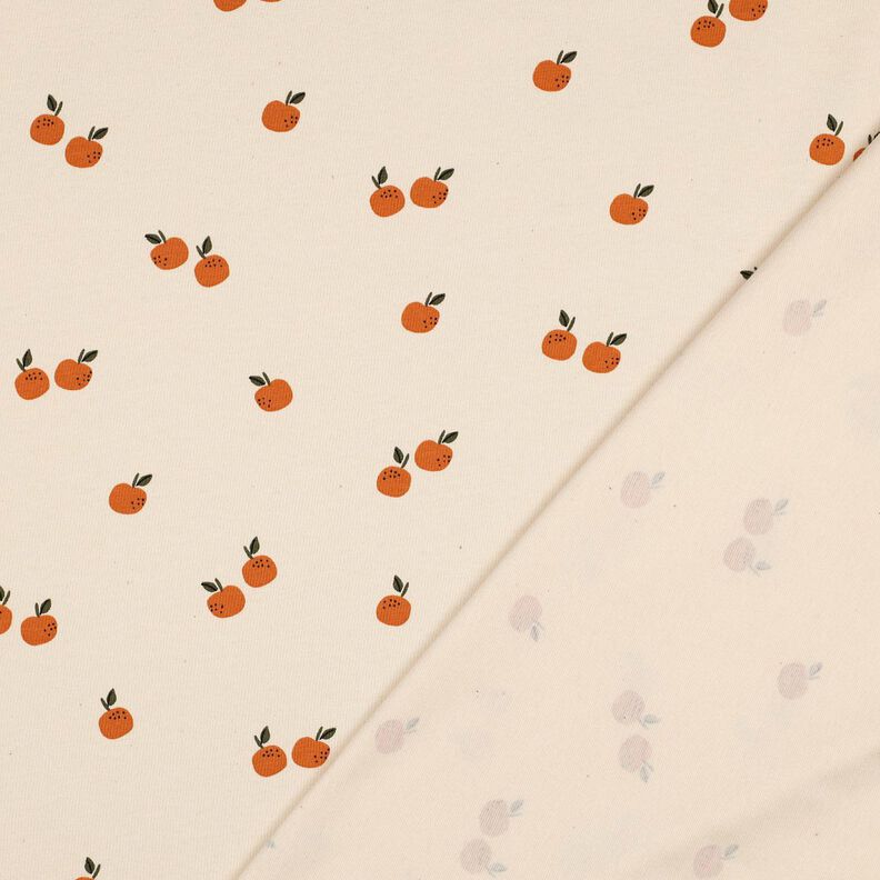 GOTS Dżersej bawełniany pomarańcze | Poppy Fabrics – jasnobeżowy/karmelka,  image number 4