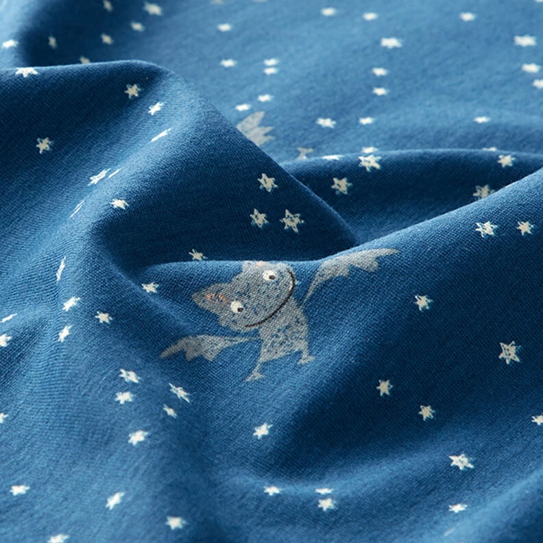 Dżersej bawełniany niegrzeczny nietoperz – dżins,  image number 2