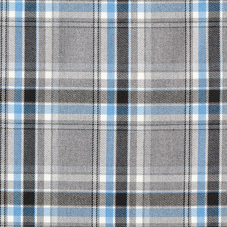 Tkanina spodniowa strecz Szkocka krata – szary/czerń,  image number 1