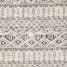 Dzianina bouclé we wzór ikat – szary/biel,  thumbnail number 1