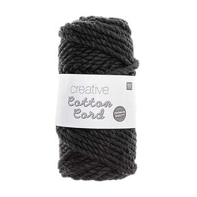 Creative Cotton Cord [5mm] | Rico Design – czerń, 