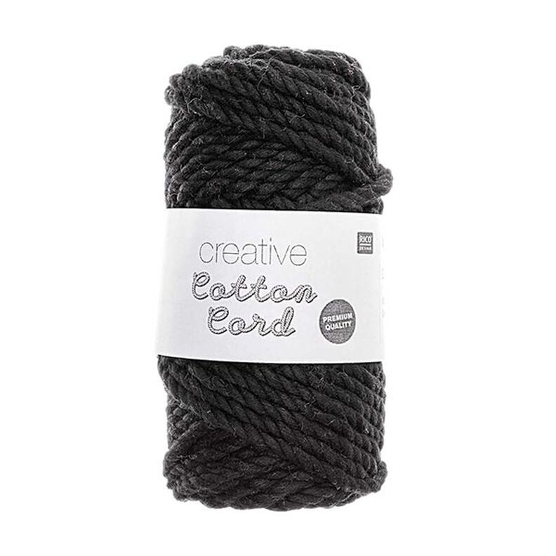 Creative Cotton Cord [5mm] | Rico Design – czerń,  image number 1