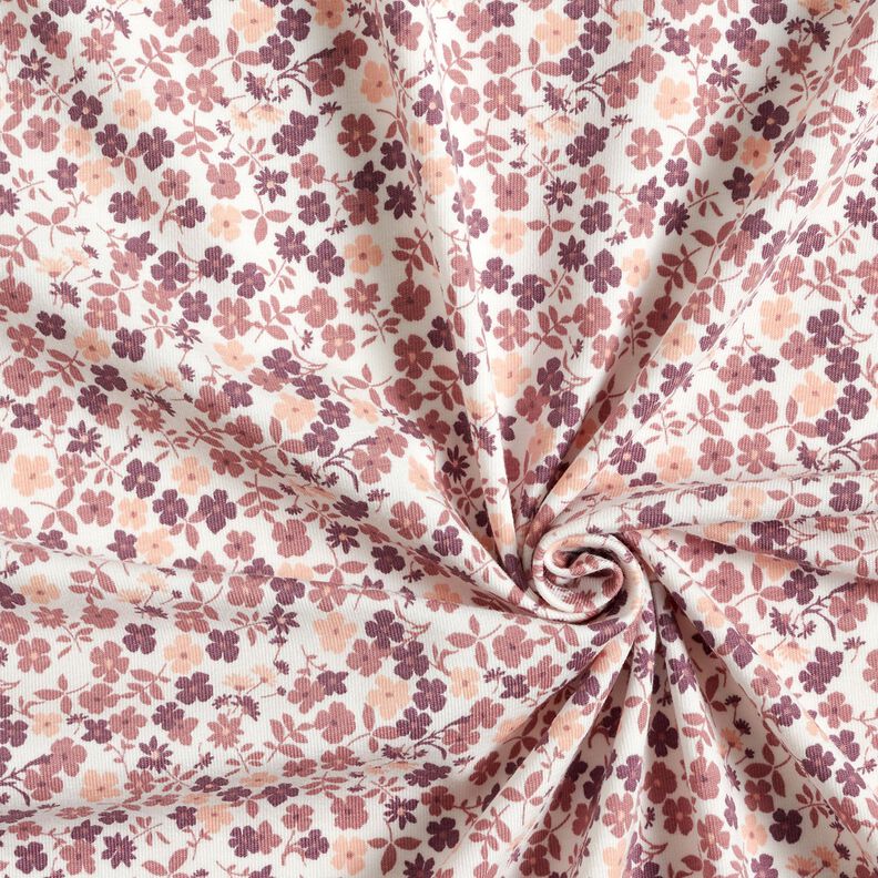 D?ersej bawe?niany morze kwiat&oacute;w &ndash; biel/lilia,  image number 3